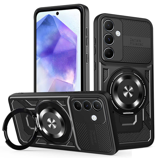 Deksel for Samsung Galaxy A55 5G A556, Techsuit, RuggedCam, Svart