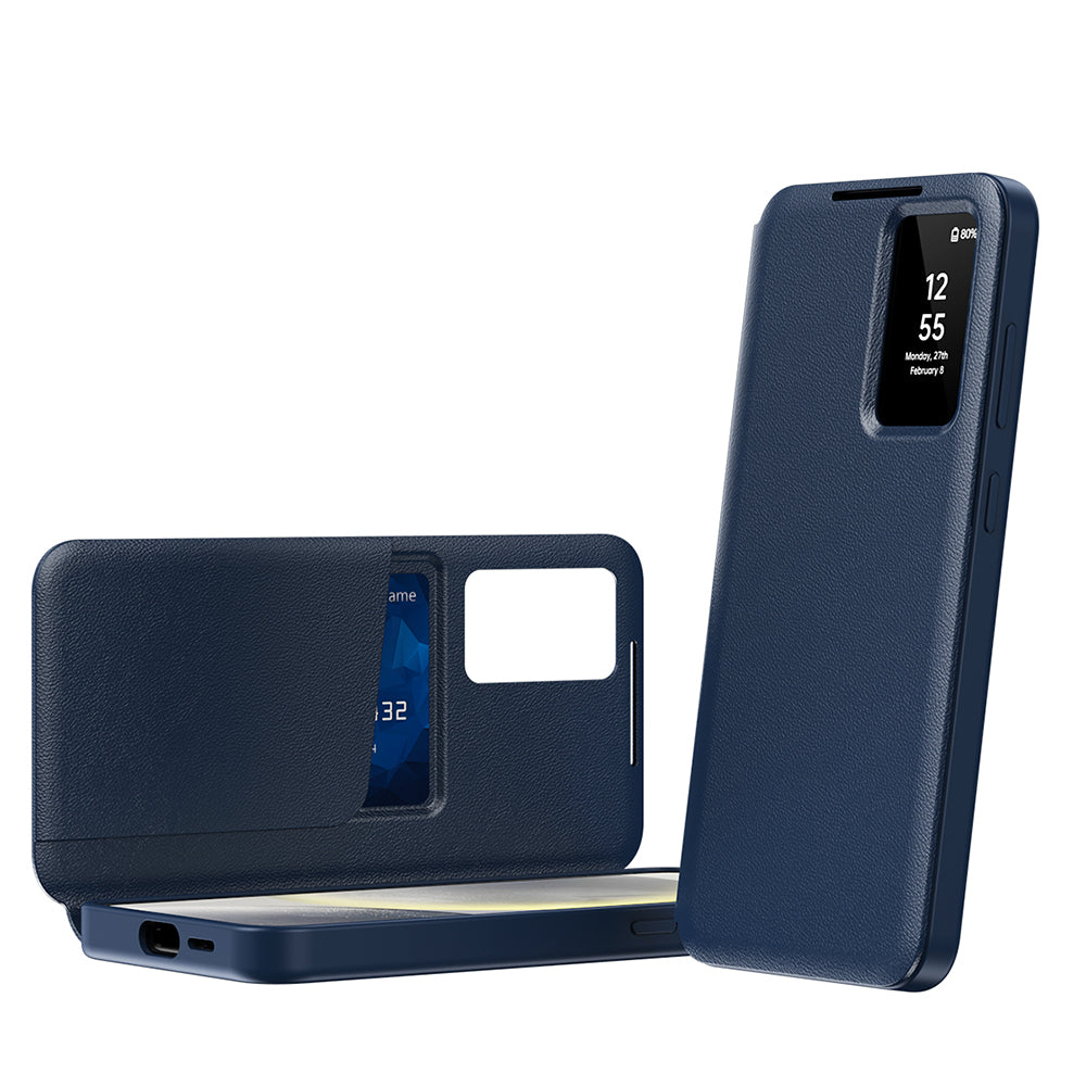 Deksel for Samsung Galaxy A55 5G A556, Techsuit, SmartView, Blå