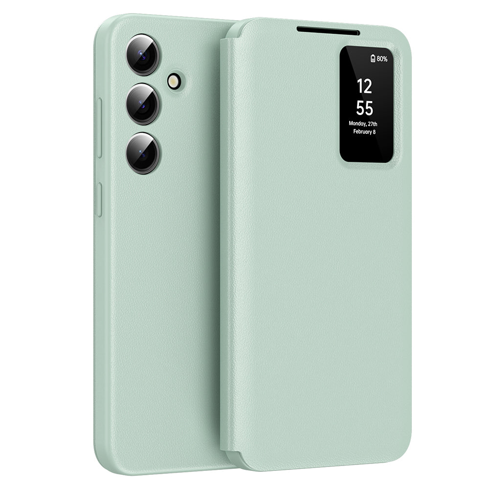 Deksel for Samsung Galaxy A55 5G A556, Techsuit, SmartView, Grønn