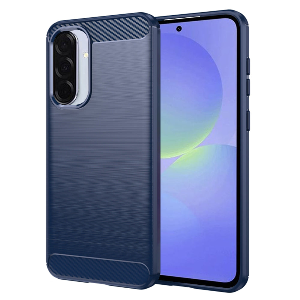 Deksel for Samsung Galaxy A56 A566 / A36 A366, Techsuit, Karbon, Blå