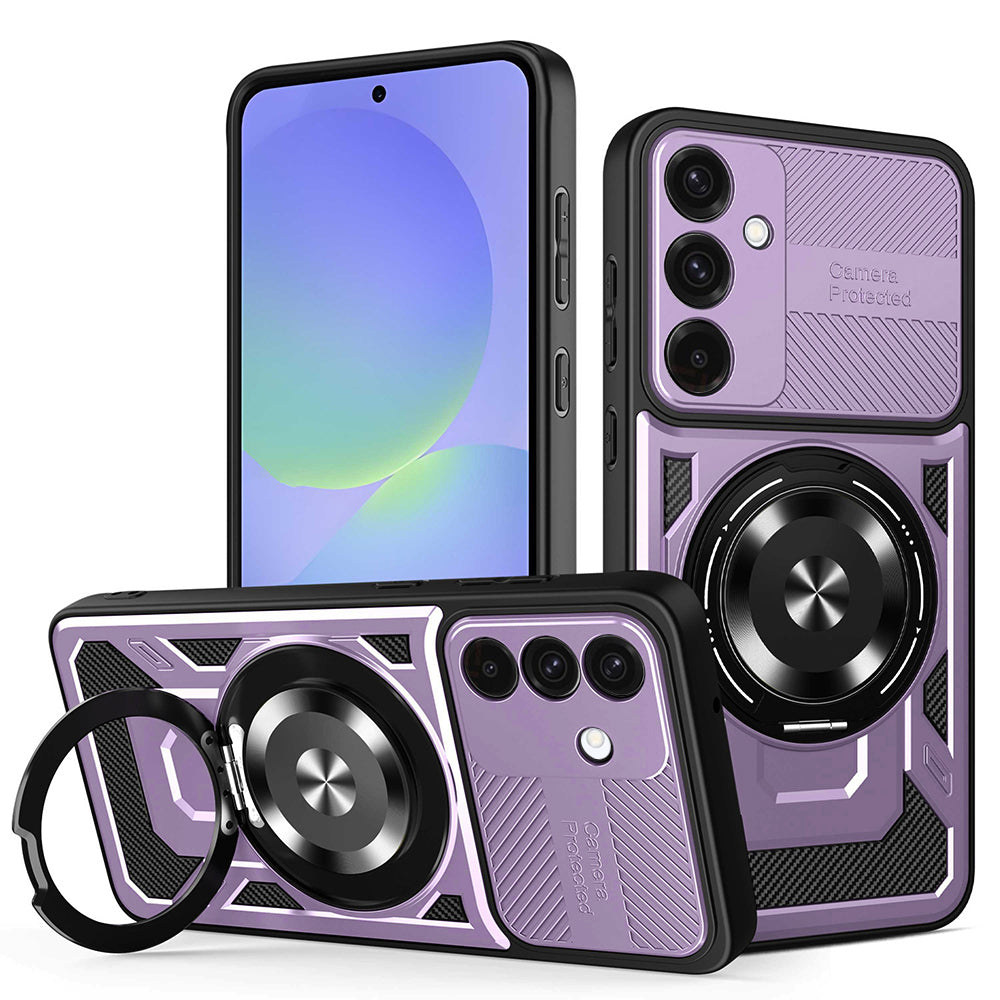 Deksel for Samsung Galaxy A56 A566 / A36 A366, Techsuit, RuggedCam, Lilla