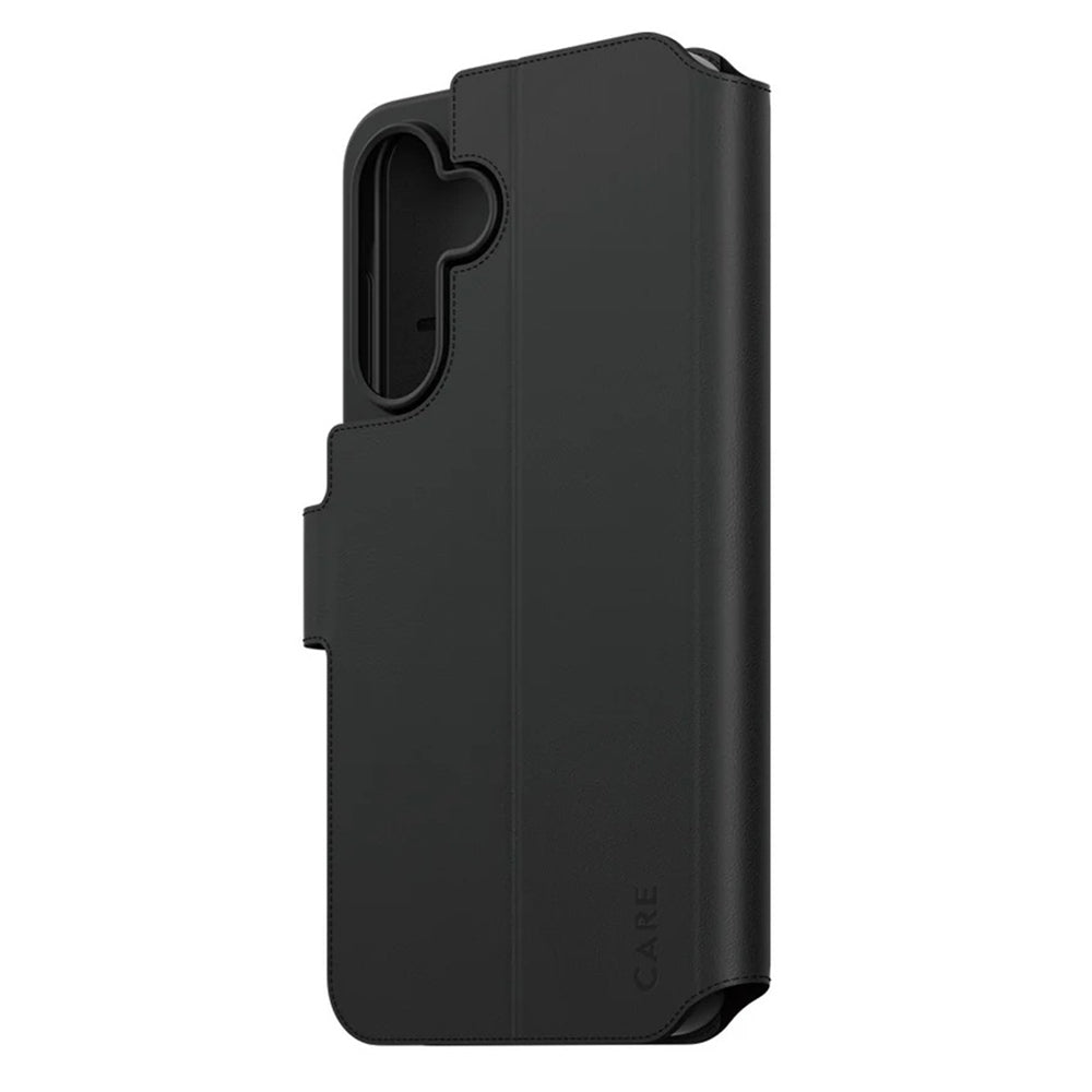 Deksel for Samsung Galaxy A56 A566, PanzerGlass, Care Feature Kickstand Wallet, Svart