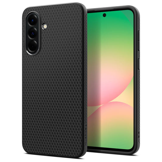 Deksel for Samsung Galaxy A56 A566, Spigen, Liquid Air, Matt Svart ACS09291