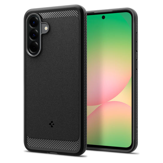 Deksel for Samsung Galaxy A56 A566, Spigen, Rugged Armor, Svart ACS09225