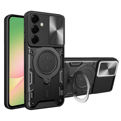 Deksel for Samsung Galaxy A56 A566, Techsuit, CamGuard Pro, Svart