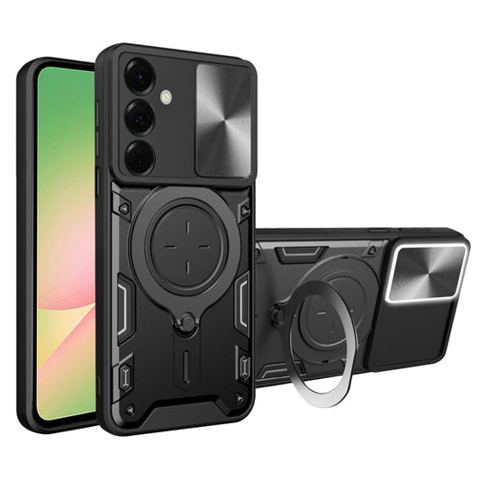 Deksel for Samsung Galaxy A56 A566, Techsuit, CamGuard Pro, Svart