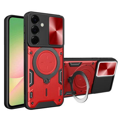 Deksel til Samsung Galaxy A56 A566, Techsuit, CamGuard Pro, Rød