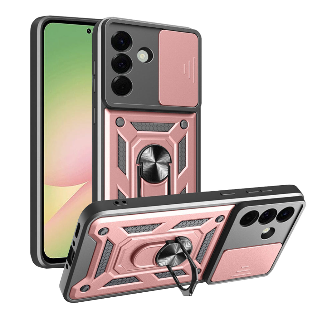 Deksel til Samsung Galaxy A56 A566, Techsuit, CamShield, Rosa