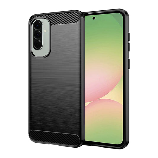 Deksel for Samsung Galaxy A56 A566, Techsuit, Karbon, Svart