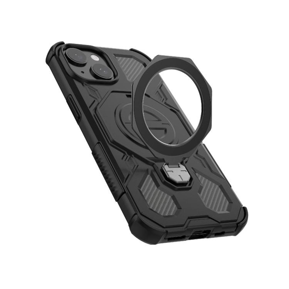 Deksel for Samsung Galaxy A56 A566, Techsuit, Carbon Shield Pro, Svart