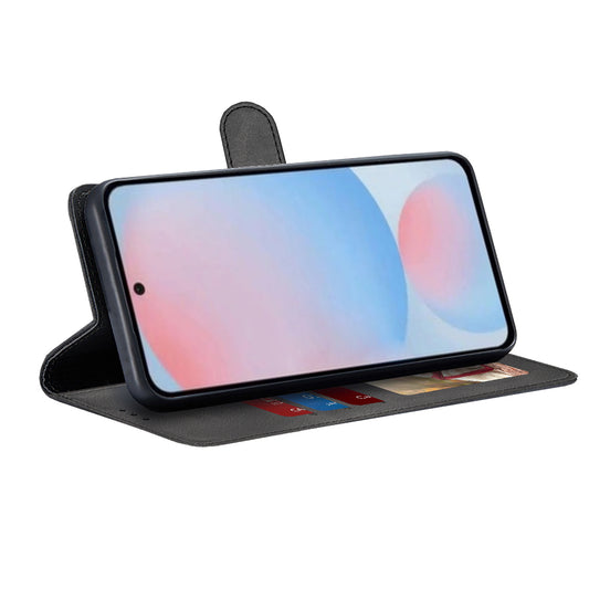 Deksel for Samsung Galaxy A56 A566, Techsuit, Diary Book, Svart