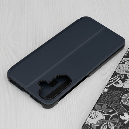 Deksel for Samsung Galaxy A56 A566, Techsuit, eFold, Mørk Blå