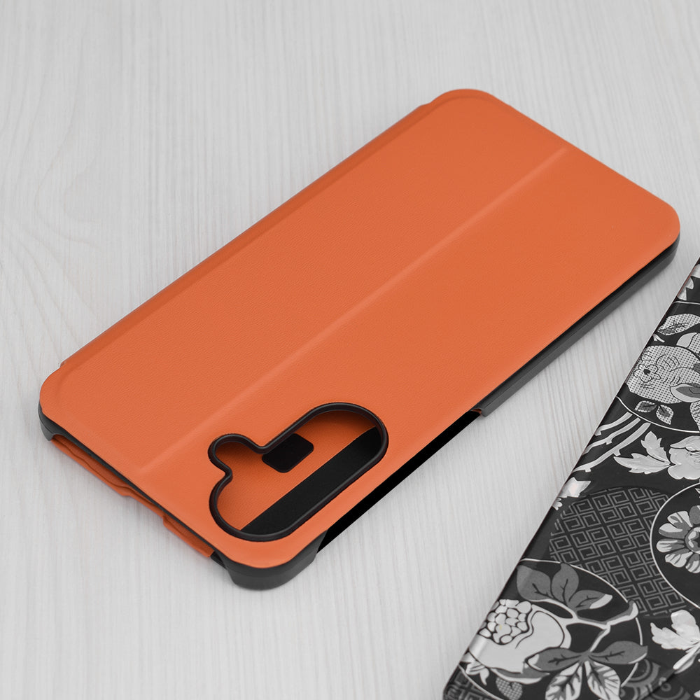 Deksel for Samsung Galaxy A56 A566, Techsuit, eFold, Oransje
