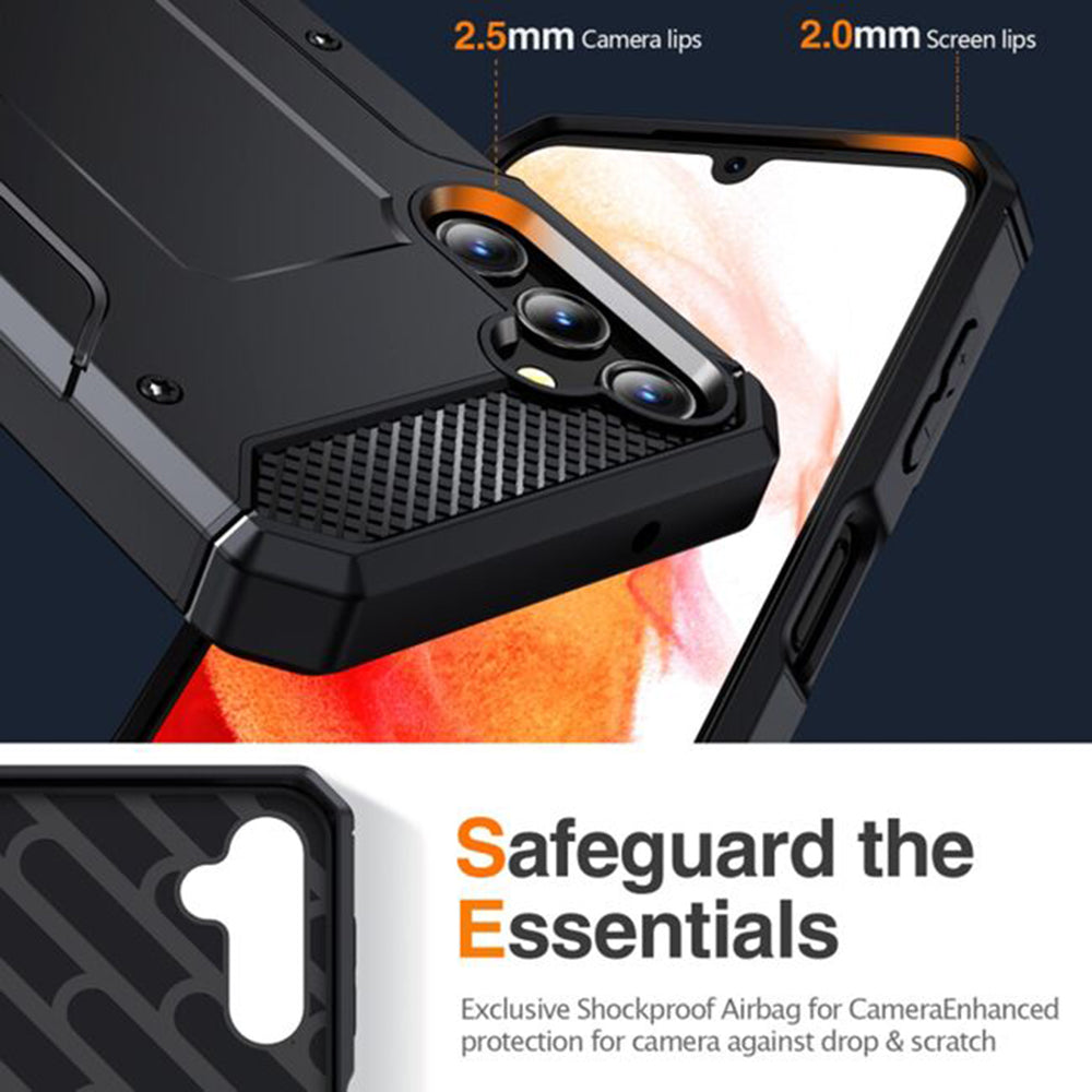 Deksel til Samsung Galaxy A56 A566, Techsuit, Hybrid Armor, Svart