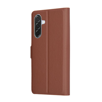 Deksel for Samsung Galaxy A56 A566, Techsuit, Leather Folio, Brun