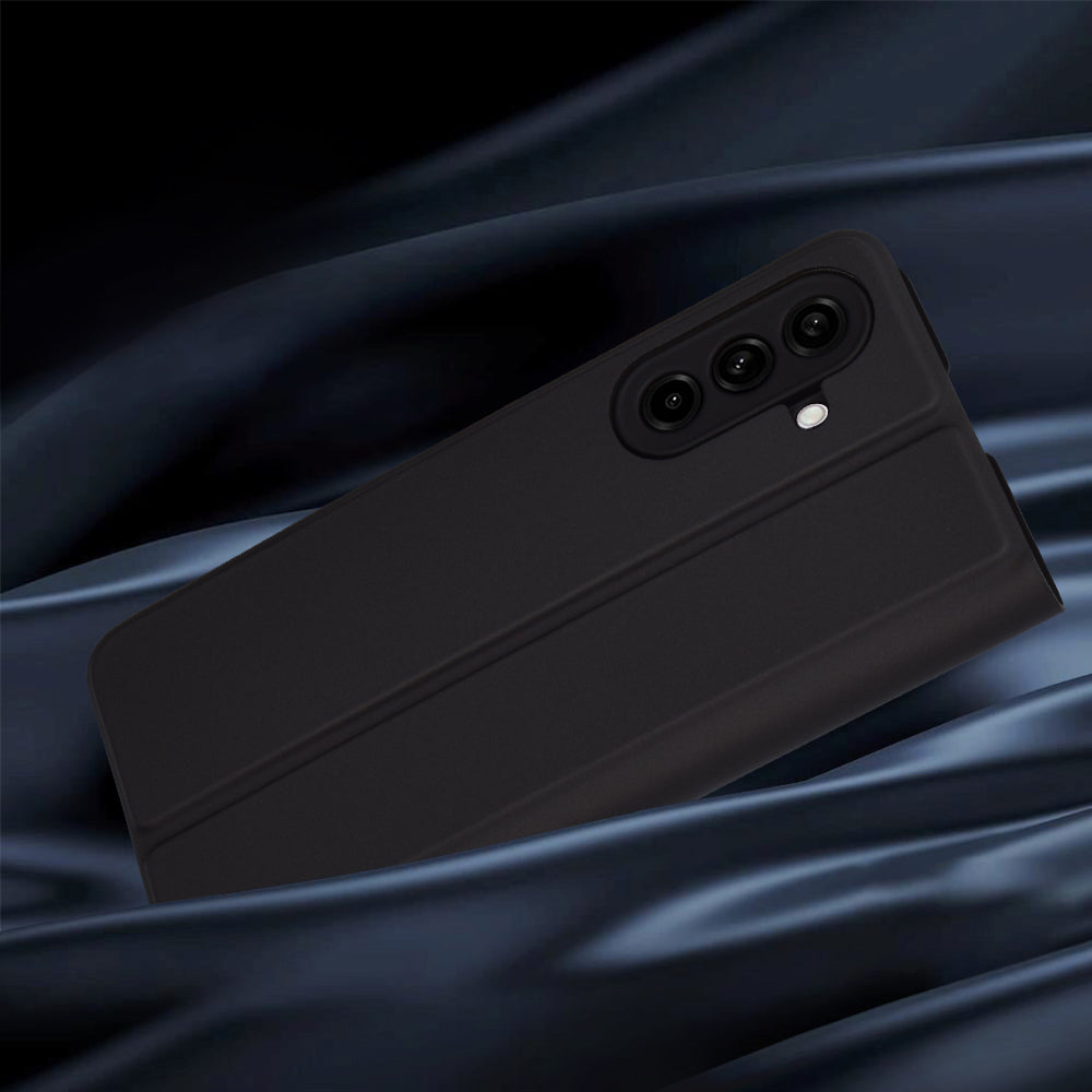 Deksel til Samsung Galaxy A56 A566, Techsuit, Magskin Book, Svart