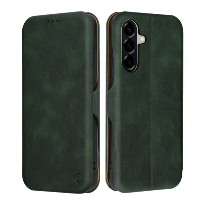 Deksel for Samsung Galaxy A56 A566, Techsuit, Safe Wallet Plus, Grønn