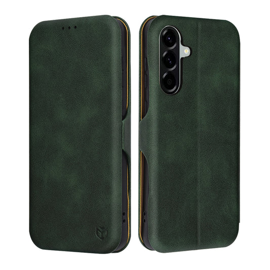 Deksel for Samsung Galaxy A56 A566, Techsuit, Safe Wallet Plus, Grønn