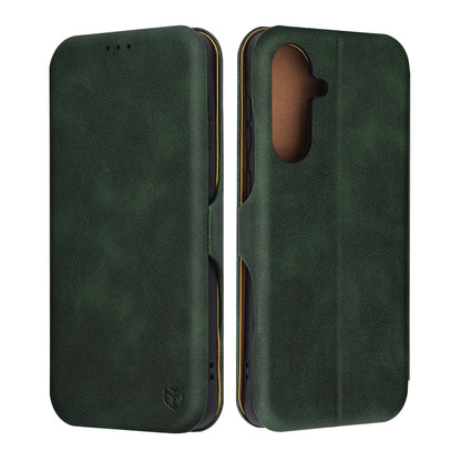 Deksel for Samsung Galaxy A56 A566, Techsuit, Safe Wallet Plus, Grønn