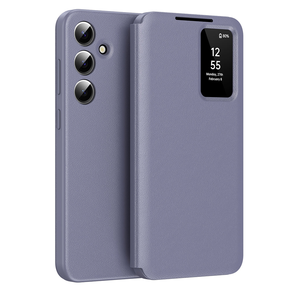 Deksel for Samsung Galaxy A56 A566, Techsuit, SmartView, Lilla