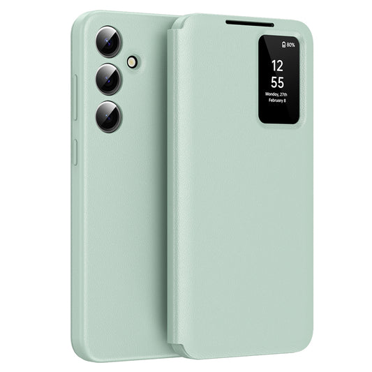 Deksel for Samsung Galaxy A56 A566, Techsuit, SmartView, Grønn