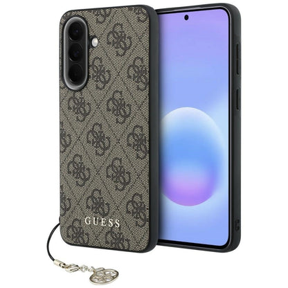 Deksel til Samsung Galaxy A57 5G, Guess, 4G Classic Logo Charm, Brun