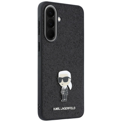 Deksel til Samsung Galaxy A57 5G, Karl Lagerfeld, Glitter Fixed Ikonik Karl, Svart