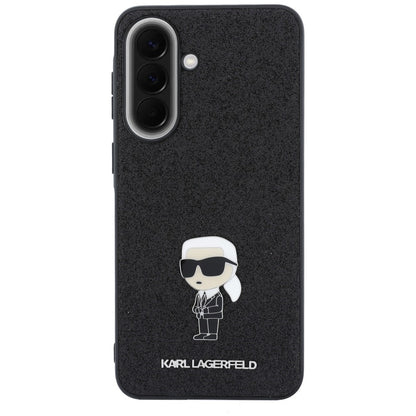 Deksel til Samsung Galaxy A57 5G, Karl Lagerfeld, Glitter Fixed Ikonik Karl, Svart