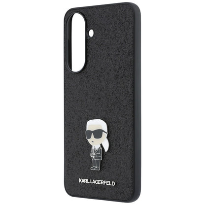 Deksel til Samsung Galaxy A57 5G, Karl Lagerfeld, Glitter Fixed Ikonik Karl, Svart