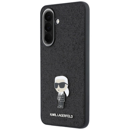 Deksel til Samsung Galaxy A57 5G, Karl Lagerfeld, Glitter Fixed Ikonik Karl, Svart