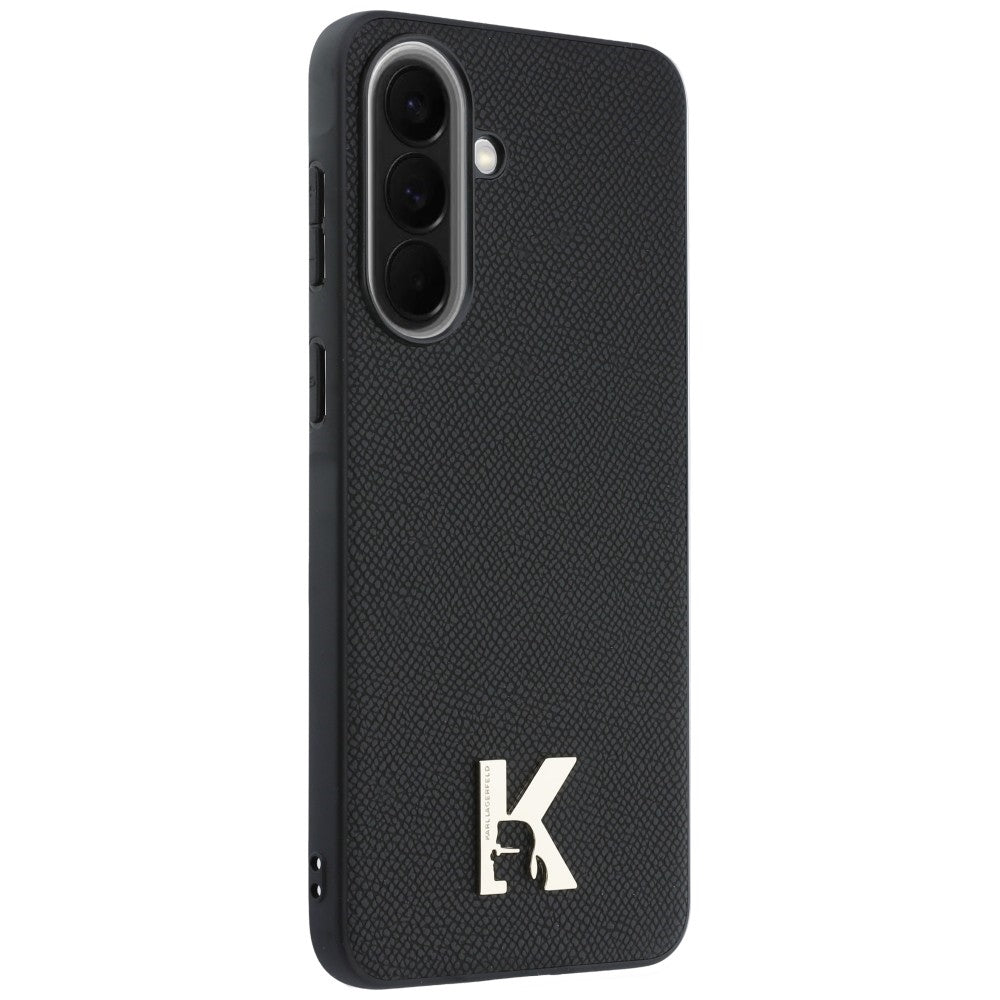 Deksel for Samsung Galaxy A57 5G, Karl Lagerfeld, Karl Head Logo, Svart