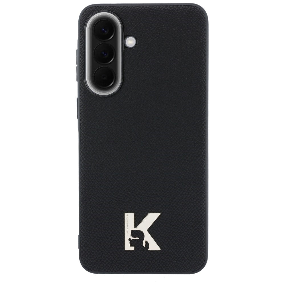 Deksel for Samsung Galaxy A57 5G, Karl Lagerfeld, Karl Head Logo, Svart
