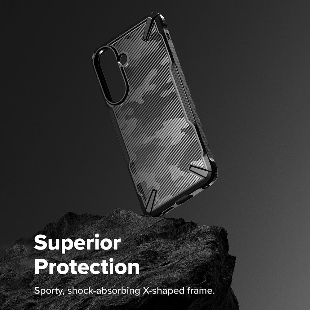 Deksel for Samsung Galaxy A57 5G, Ringke, Fusion X, Camouflage