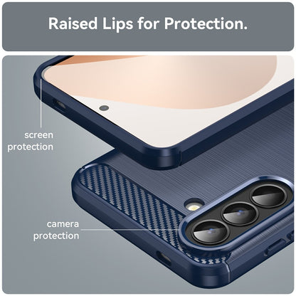 Deksel for Samsung Galaxy A57 5G, Techsuit, Karbon, Blå