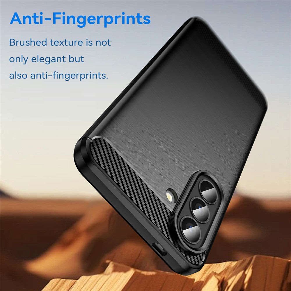Deksel for Samsung Galaxy A57 5G, Techsuit, Karbon, Svart