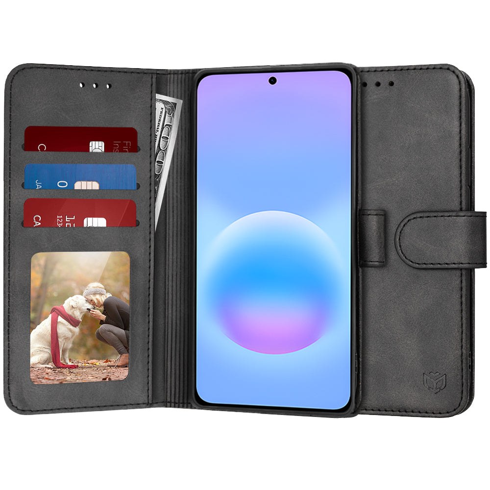 Deksel for Samsung Galaxy A57 5G, Techsuit, Diary Book, Svart