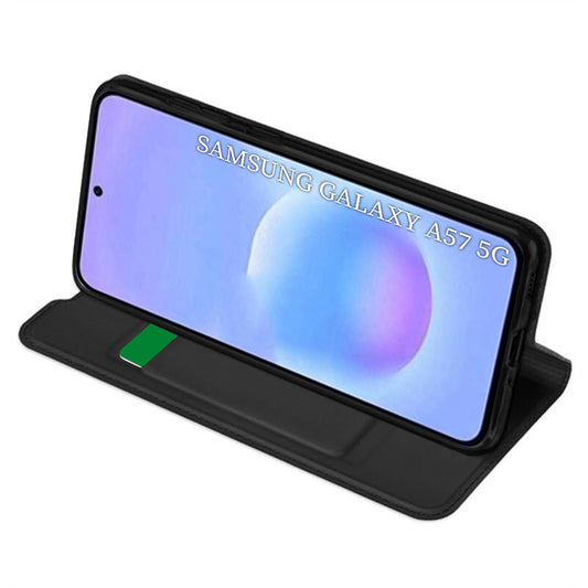 Deksel for Samsung Galaxy A57 5G, Techsuit, Magskin Book, Svart