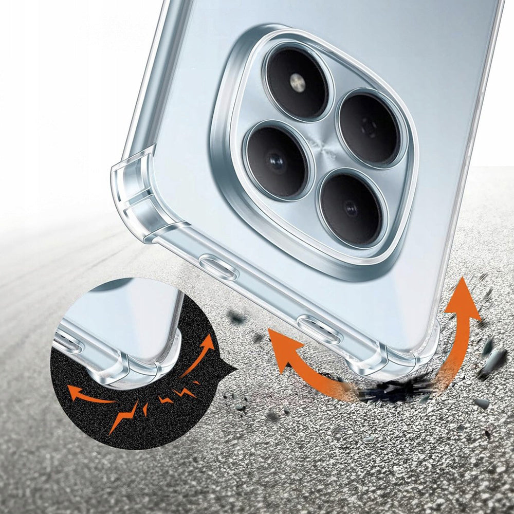 Deksel for Samsung Galaxy A57 5G, Techsuit, Støtsikker Klar, Gjennomsiktig