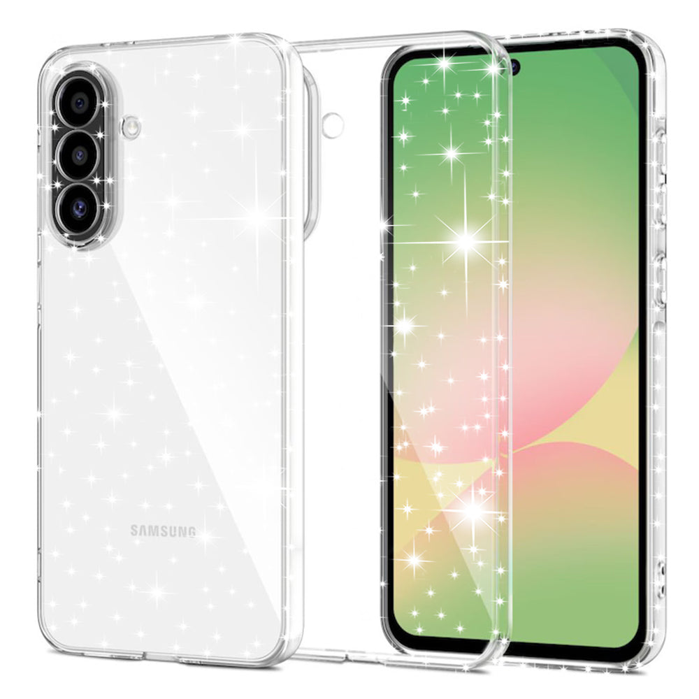 Deksel for Samsung Galaxy A57 5G, Techsuit, SparkleSkin, Gjennomsiktig