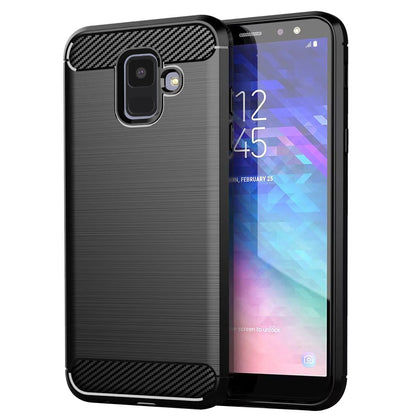 Deksel til Samsung Galaxy A6 (2018) A600, Techsuit, Karbon, Svart