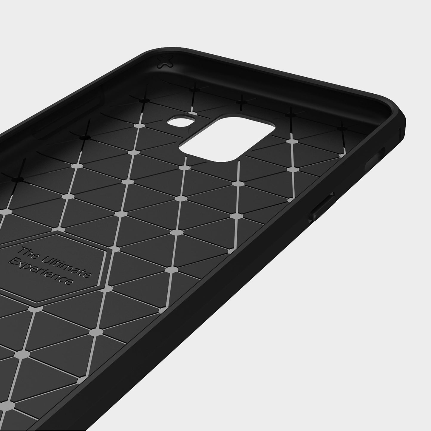Deksel til Samsung Galaxy A6 (2018) A600, Techsuit, Karbon, Svart