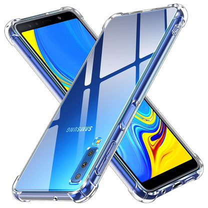 Deksel til Samsung Galaxy A7 (2018) A750, Techsuit, Støtsikker Klar, Transparent