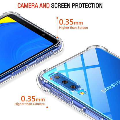 Deksel til Samsung Galaxy A7 (2018) A750, Techsuit, Støtsikker Klar, Transparent