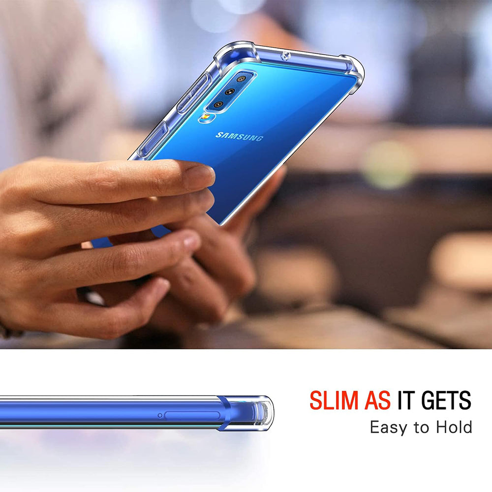 Deksel til Samsung Galaxy A7 (2018) A750, Techsuit, Støtsikker Klar, Transparent