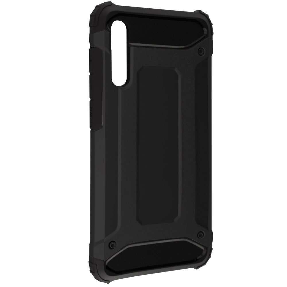 Deksel for Samsung Galaxy A70s A707 / A70 A705, Techsuit, Hybrid Armor, Svart