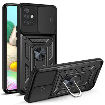 Deksel for Samsung Galaxy A71 A715, Techsuit, CamShield, Svart