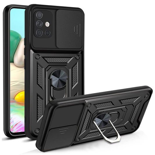 Deksel for Samsung Galaxy A71 A715, Techsuit, CamShield, Svart