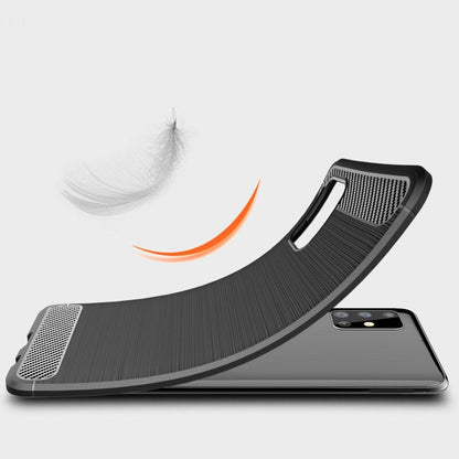 Deksel for Samsung Galaxy A71 A715, Techsuit, Karbon, Svart