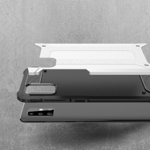 Deksel for Samsung Galaxy A71 A715, Techsuit, Hybrid Armor, Svart