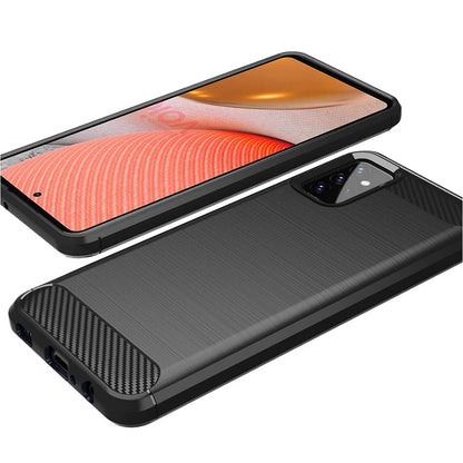 Deksel til Samsung Galaxy A72 A725 / A72 5G A726, Techsuit, Karbon, Svart